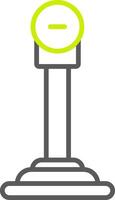 Gear Line Two Color Icon vector