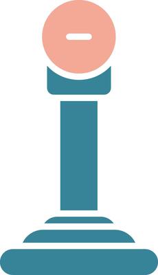 Gear Glyph Two Color Icon