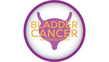 Bladder Cancer Awareness Month observed every year in May. Template for background, banner, card, poster with text inscription. vector