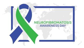 neurofibromatosis conciencia día observado cada año en mayo. modelo para fondo, bandera, tarjeta, póster con texto inscripción. vector