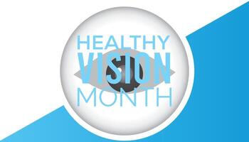 Healthy Vision Month observed every year in May. Template for background, banner, card, poster with text inscription. vector