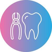 Nippers Line Gradient Circle Icon vector