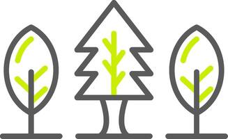 Forest Line Two Color Icon vector