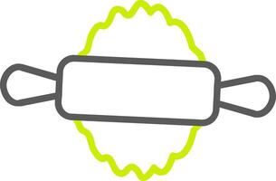 Tortilla Pin Line Two Color Icon vector