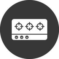 Hob Glyph Inverted Icon vector