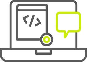Demo Line Two Color Icon vector