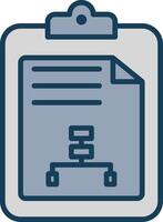 File Line Filled Grey Icon vector