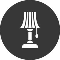 Lamp Glyph Inverted Icon vector