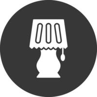 Lamp Glyph Inverted Icon vector