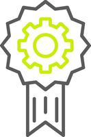 Computer control Line Two Color Icon vector