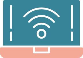 Wifi Glyph Two Color Icon vector