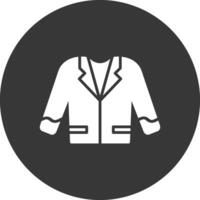 Suit Glyph Inverted Icon vector