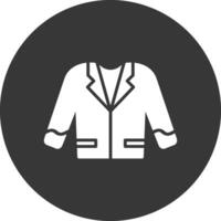 Suit Glyph Inverted Icon vector