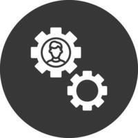 Draft Tools Glyph Inverted Icon vector