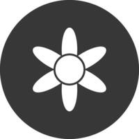 Amaryllis Glyph Inverted Icon vector