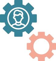 Draft Tools Glyph Two Color Icon vector