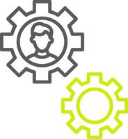 Draft Tools Line Two Color Icon vector