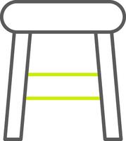 Stool Line Two Color Icon vector