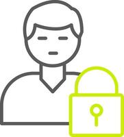 Authorization Manager Line Two Color Icon vector