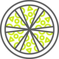 Pizza Line Two Color Icon vector