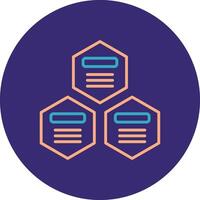Infographic Elements Line Two Color Circle Icon vector