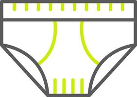 Underwear Line Two Color Icon vector