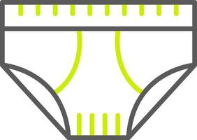 Underwear Line Two Color Icon vector