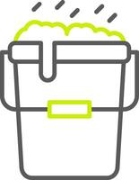 Bucket Line Two Color Icon vector