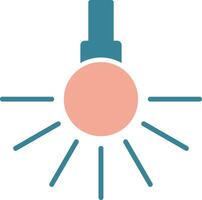Headlight Glyph Two Color Icon vector