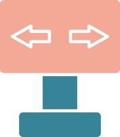 Signaling Glyph Two Color Icon vector