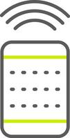 Remote Control Line Two Color Icon vector