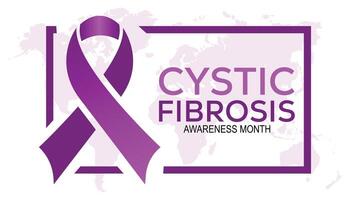 Cystic Fibrosis Awareness Month observed every year in May. Template for background, banner, card, poster with text inscription. vector