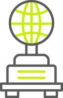 Globe Line Two Color Icon vector
