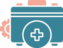 Medical Glyph Two Color Icon vector