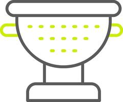 Sieve Line Two Color Icon vector