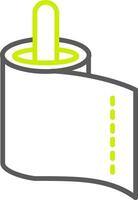 Paper Towel Line Two Color Icon vector