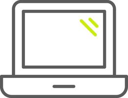Laptop Line Two Color Icon vector
