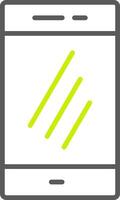 Smartphone Line Two Color Icon vector