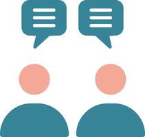 Communication Glyph Two Color Icon vector