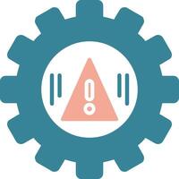 Risk Management Glyph Two Color Icon vector