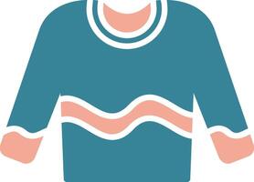 Jumper Glyph Two Color Icon vector