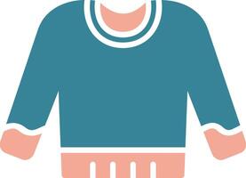 Jumper Glyph Two Color Icon vector