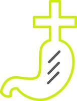 Gastroenterlogy Line Two Color Icon vector