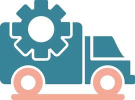 Transportation Management Glyph Two Color Icon vector