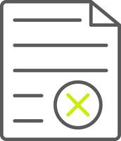 File Format Line Two Color Icon vector