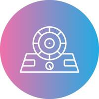 Light Line Gradient Circle Icon vector