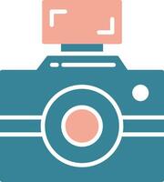 Photography Glyph Two Color Icon vector