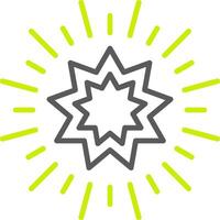 Stars Line Two Color Icon vector