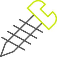Screw Line Two Color Icon vector