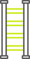 Step Ladder Line Two Color Icon vector